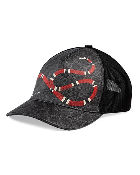 gucci cap black snake|gucci kingsnake print baseball cap.